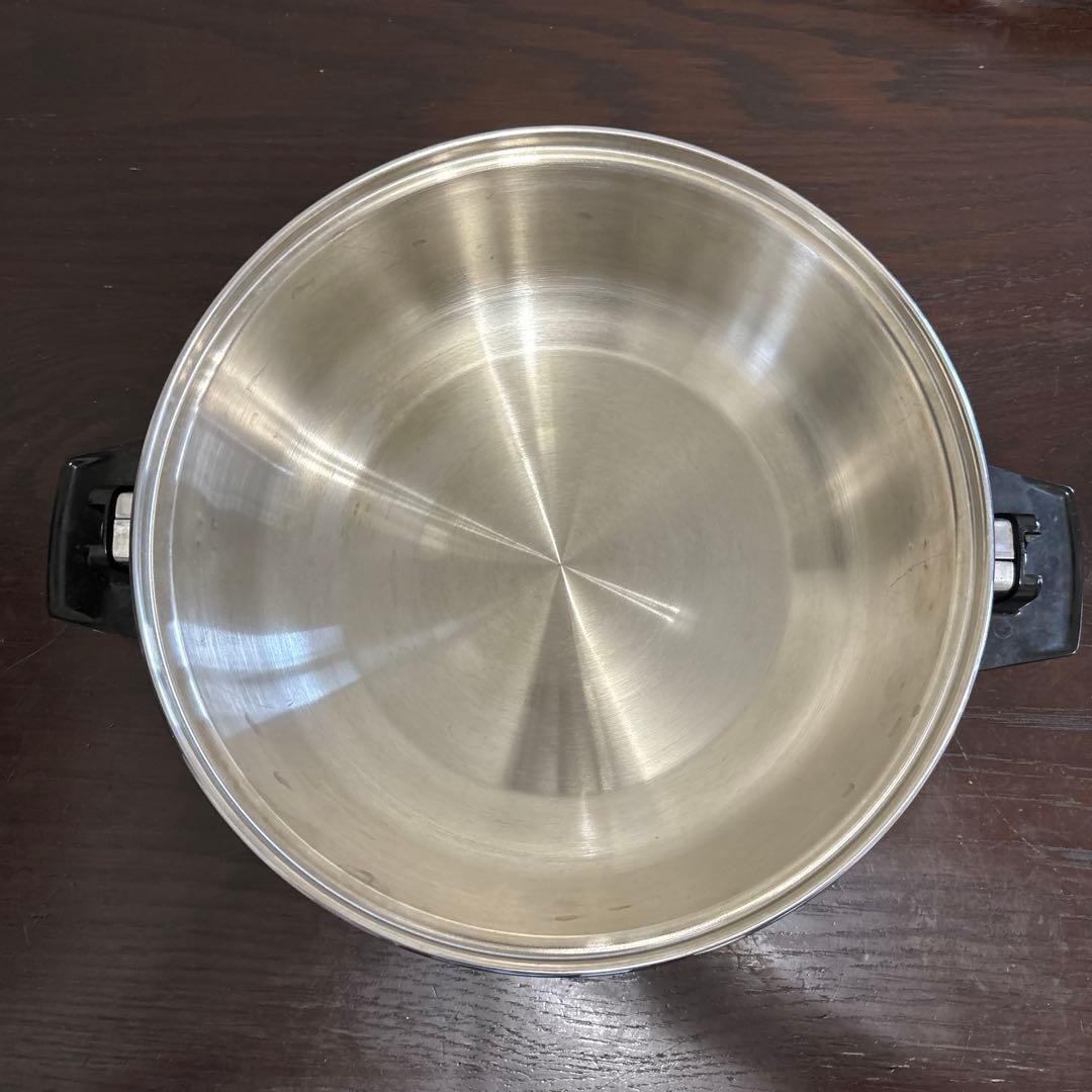 ロイヤルクイーン　大フライパン 6コート 大ドームカバー ラック 大スティーマー