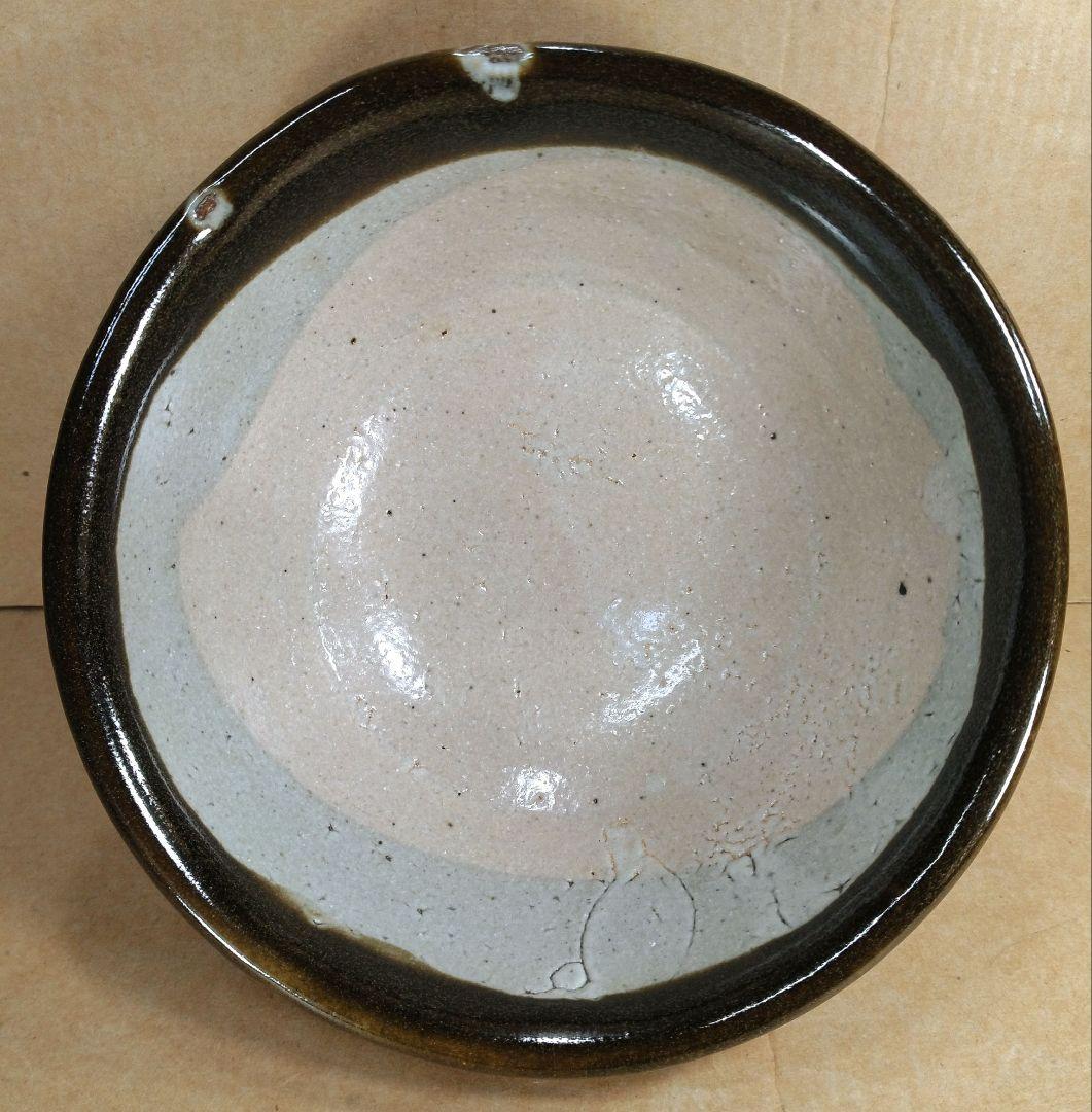 【本物保証】濱田庄司(浜田庄司）縁黒茶碗 共箱(箱師真作）美品 人間国宝 益子焼