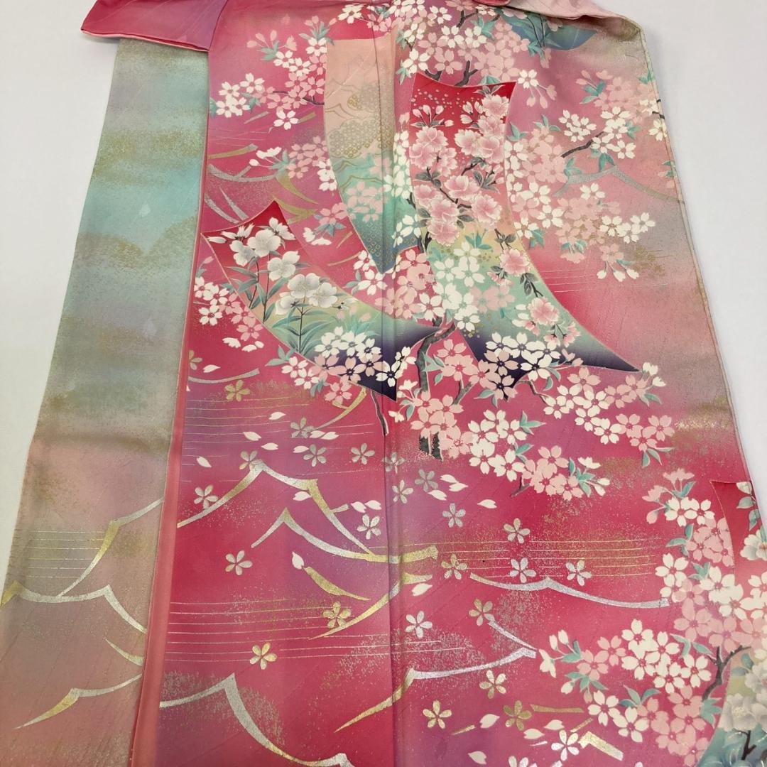 OWL70 振袖 7枚 着物まとめ売り 着用 リメイク 大量セット