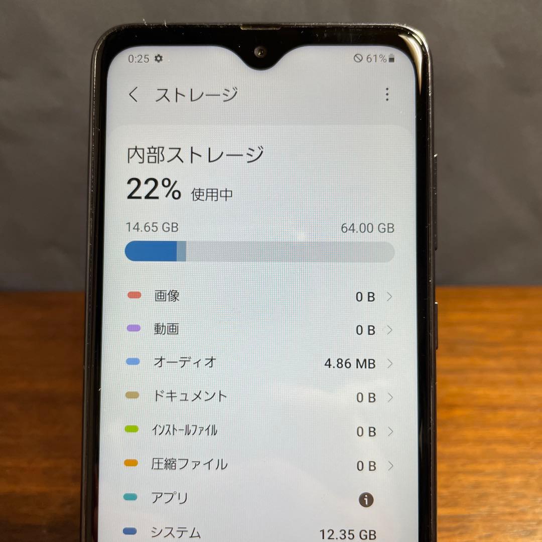 【訳あり】Galaxy A21 SCV49 ブラック c34