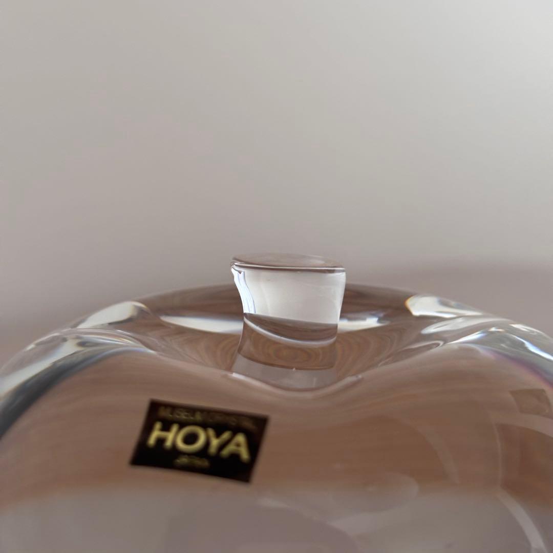 HOYA MUSEUM CRYSTAL りんご クリスタルガラス オブジェ
