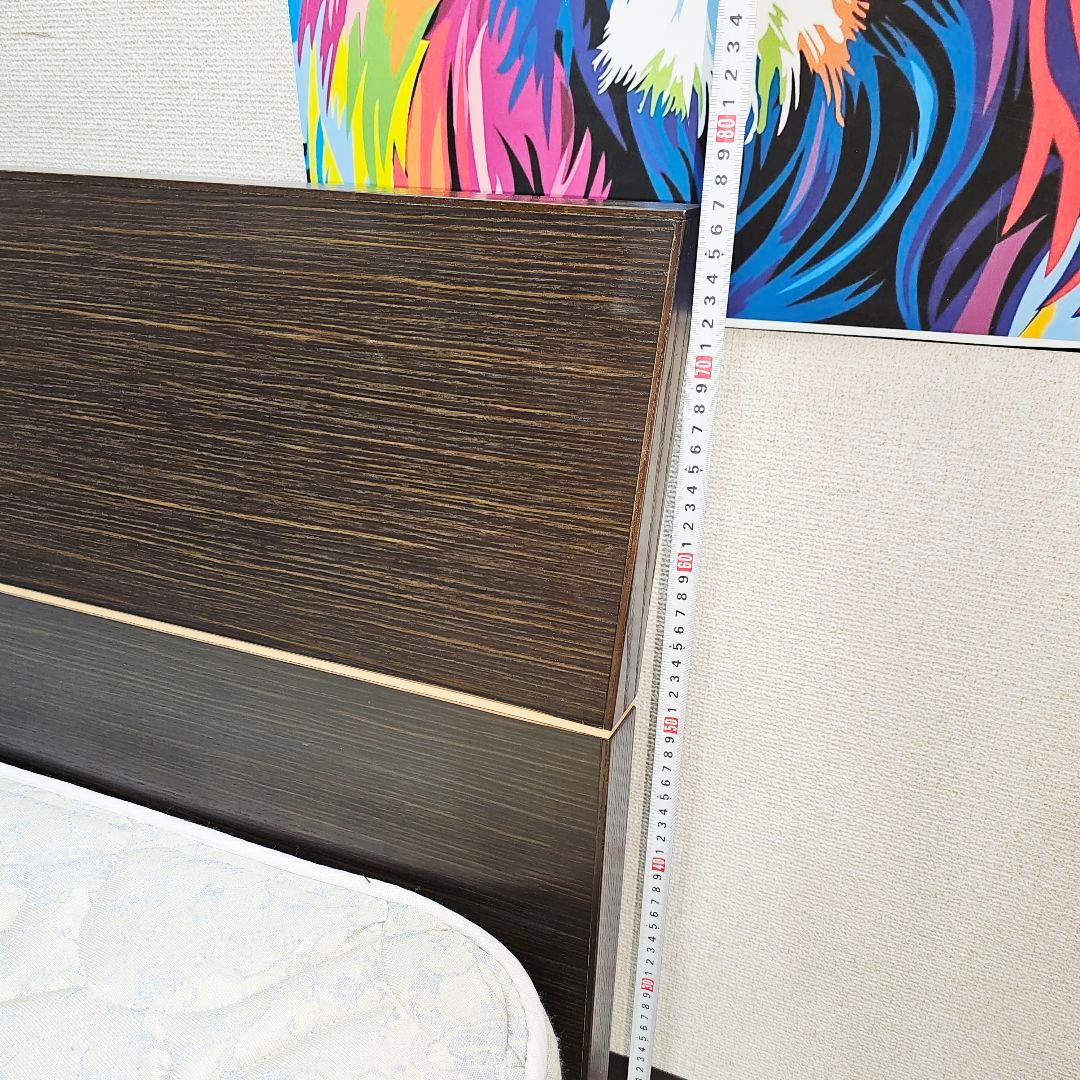 茶色のセミダブルベッド bed 東京23区全域送料無料