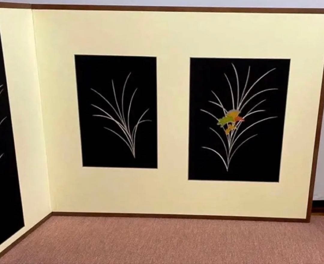 326【美品未使用】 屏風　風炉先屏風　茶席に通じる一期一会　お洒落なインテリア