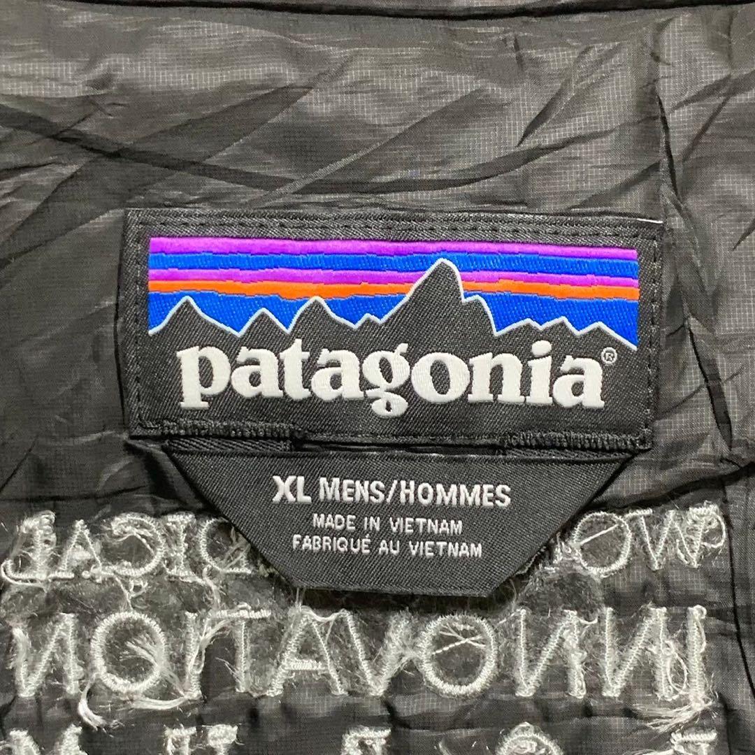 【w887】Patagonia ナノパフ ベスト プリマロフト ブラック テック