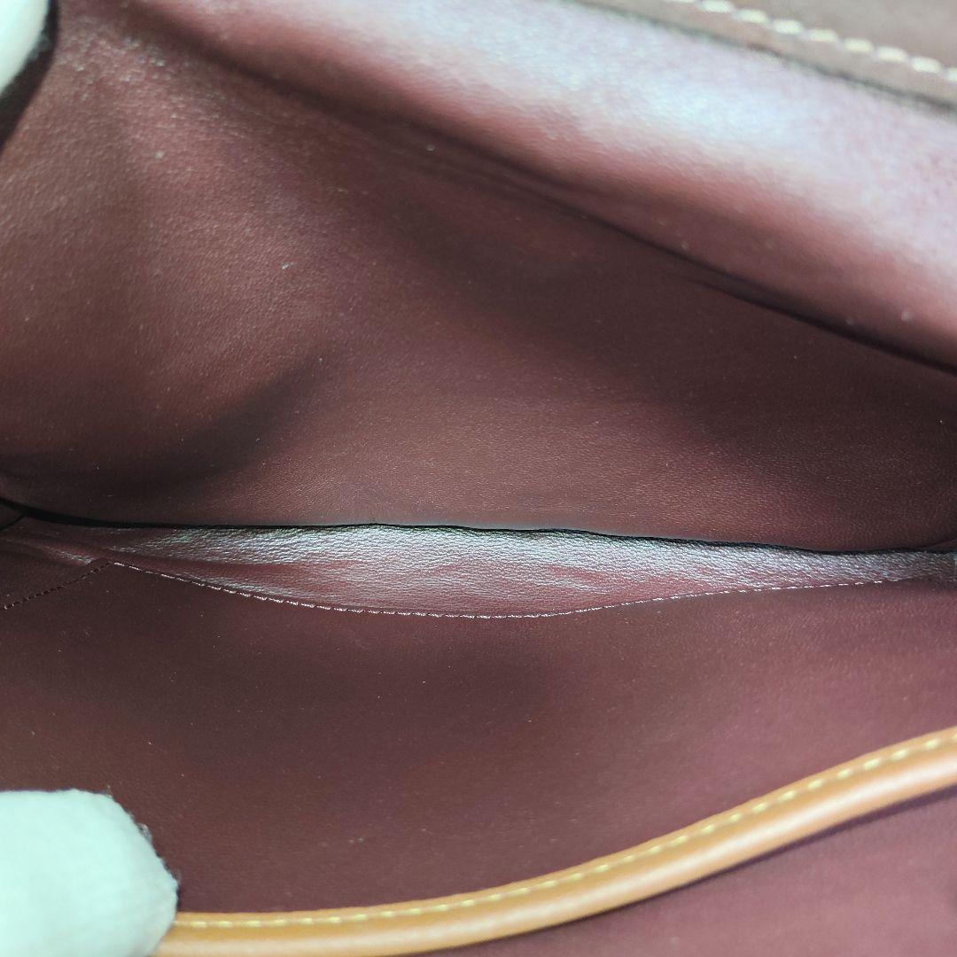 極美品✨コーチ ローグ25 3way カラーブロック　ワインレッド