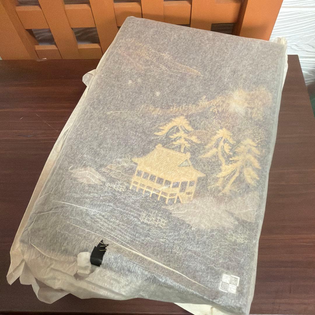 新品 紀州塗 硯箱 山水 高級漆器