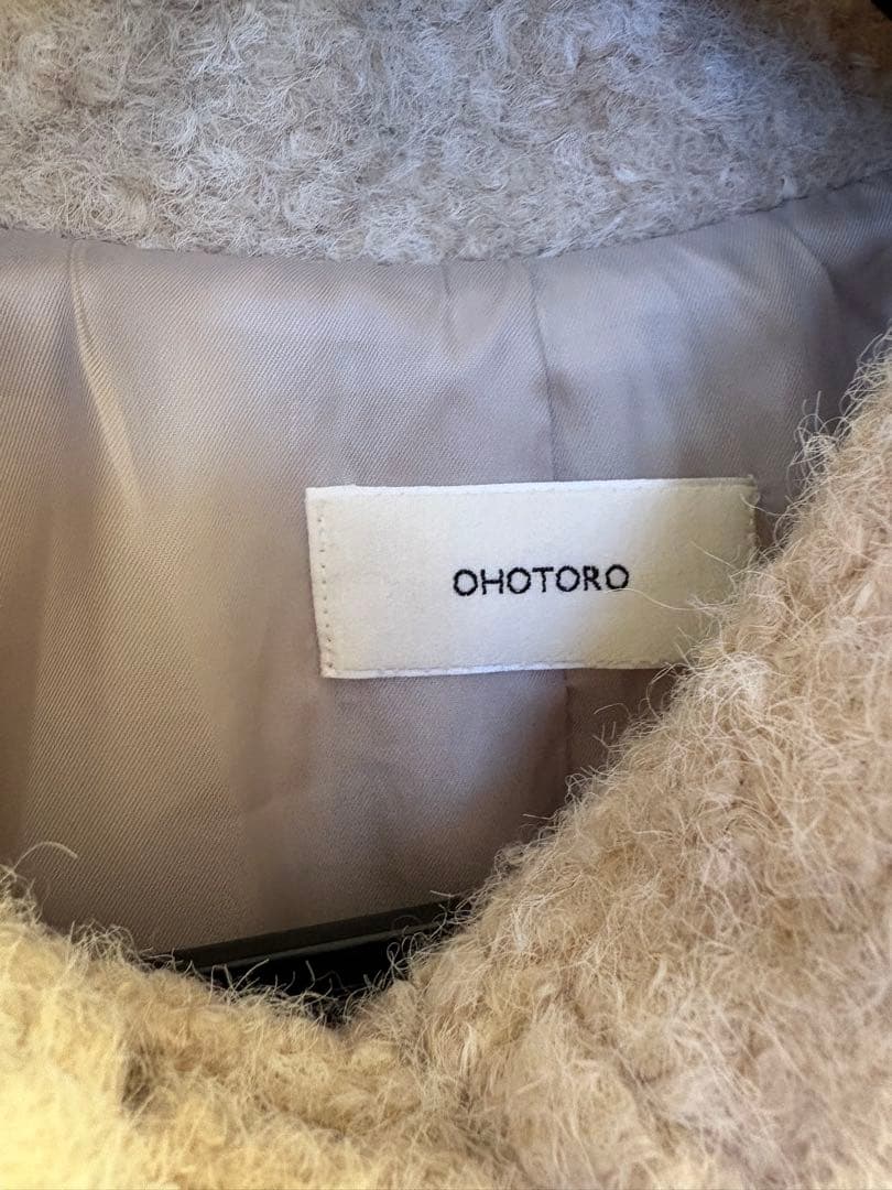 ジャケット・アウター OHOTOR Boucle 2way Half Coat