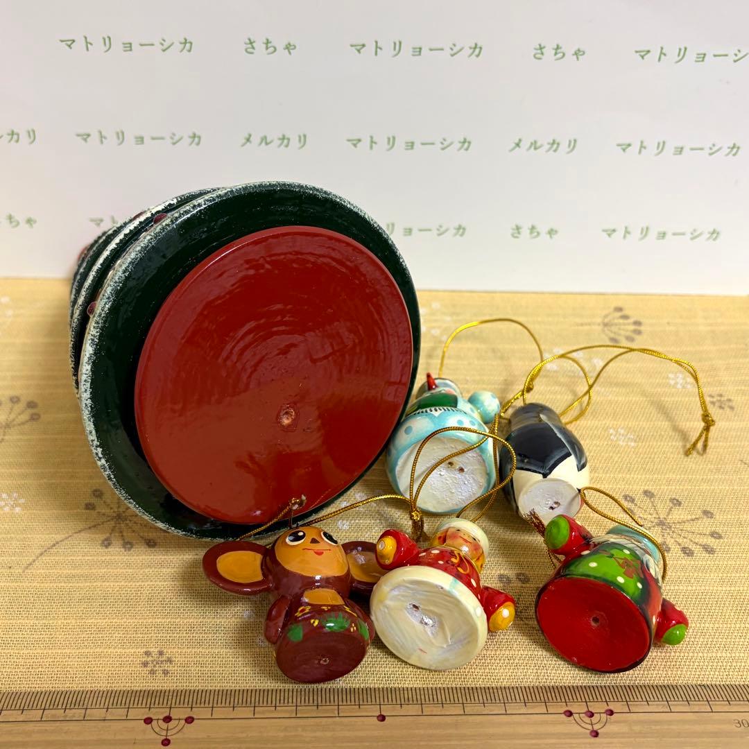 クリスマスツリー　マトリョーシカ　チェブラーシカ オーナメント