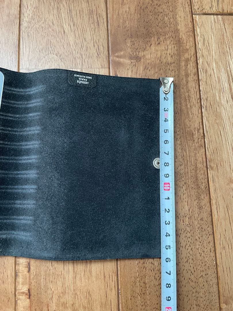 HERMÈS エルメス 黒 レザー リングバインダー　 メモ帳