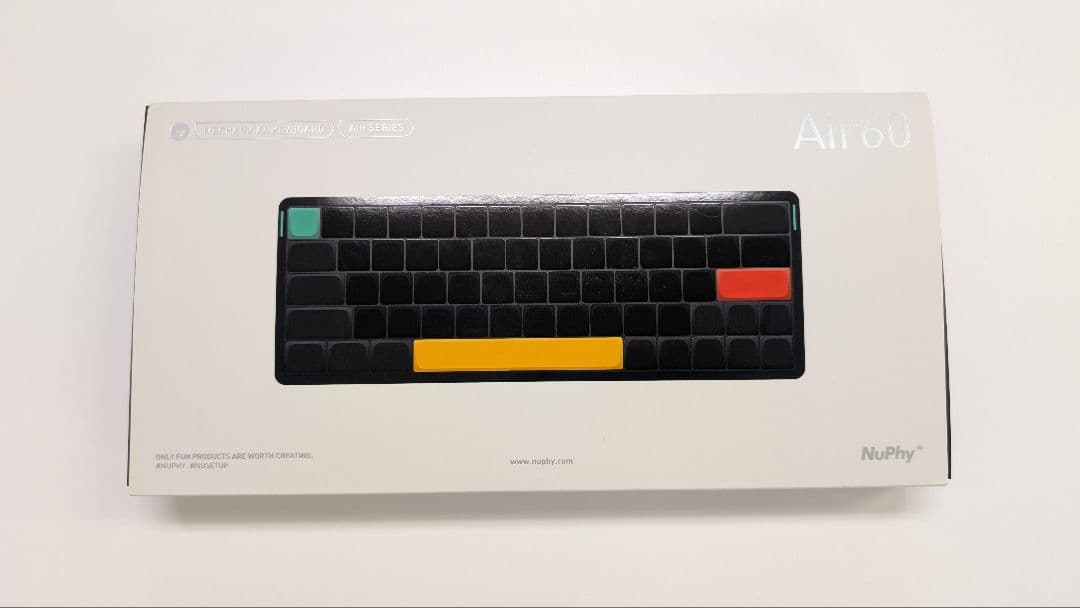 NuPhy Air60 v2 cowberry 黒・ケースセット