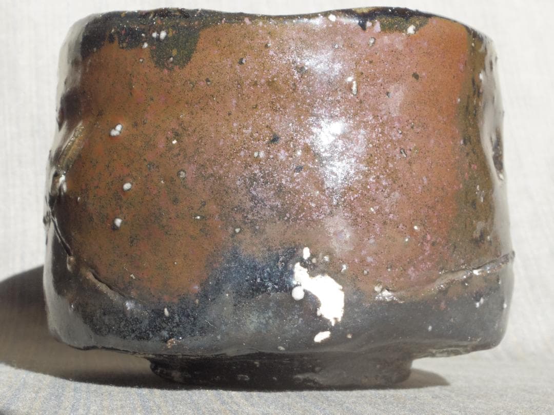 希少作★鯉江良二★【引き出し黒】茶碗★共箱