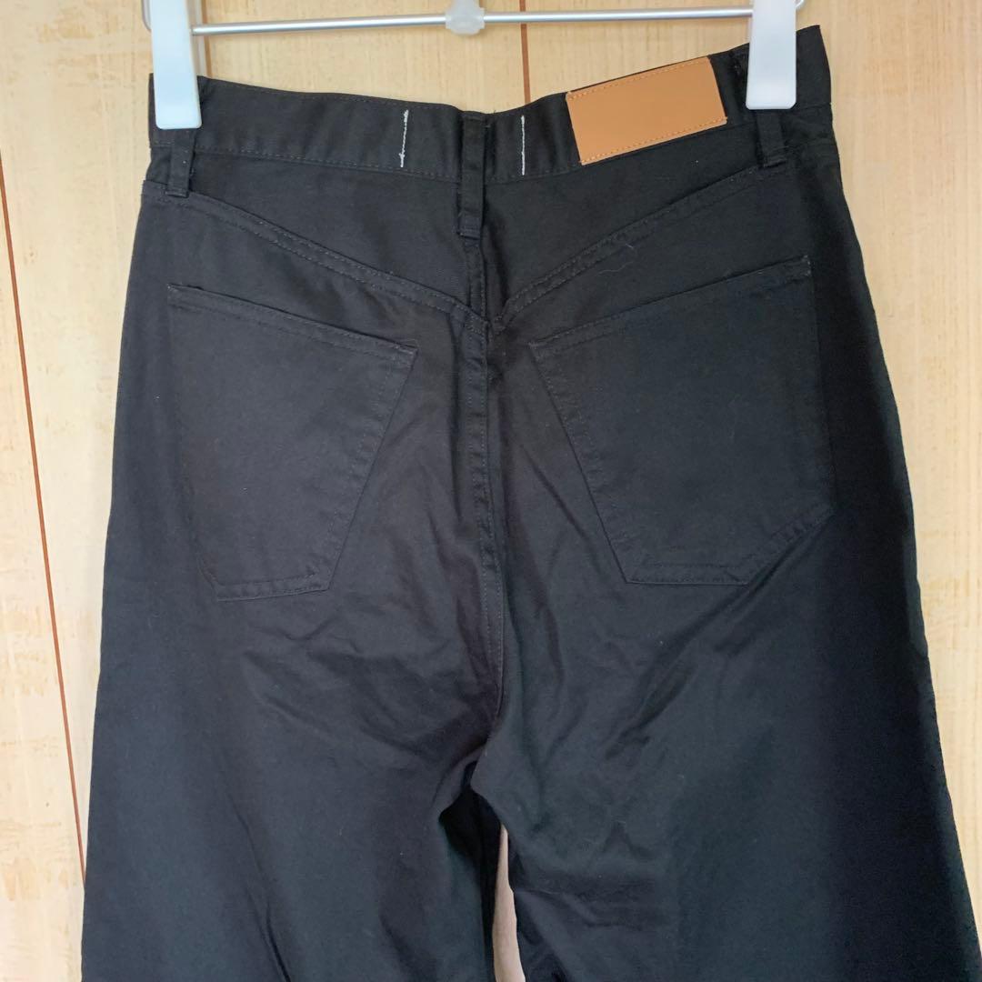 15 カレンソロジー　24ss チノカーヴィーパンツ　黒　38