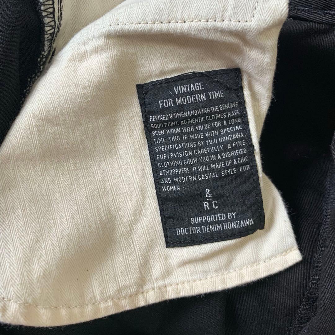 15 カレンソロジー　24ss チノカーヴィーパンツ　黒　38