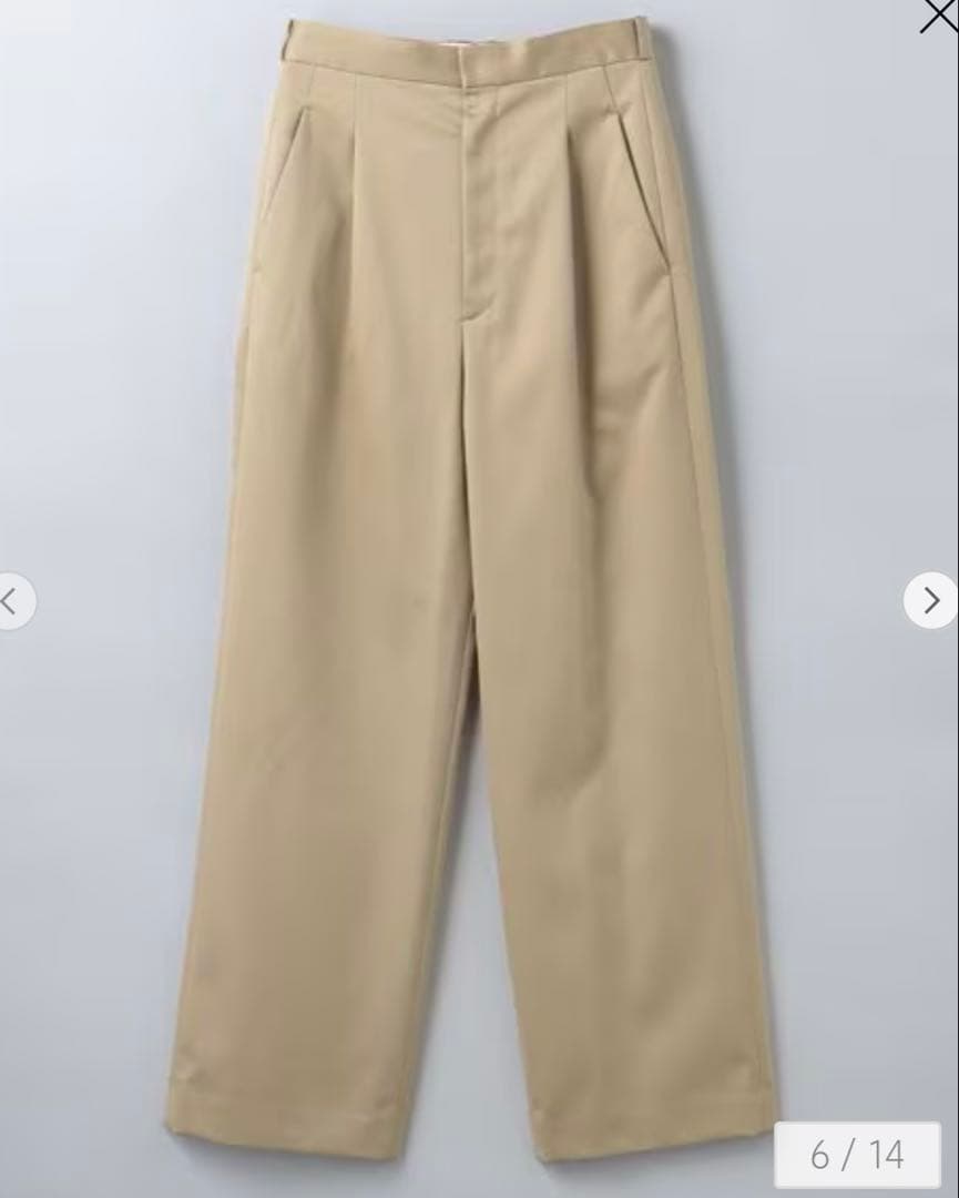 roku 6 コットンチノパンツ　ロク