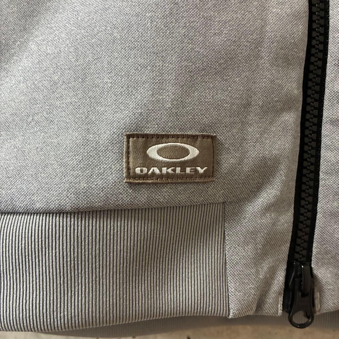 OAKLEY ゴルフウェア ジャケット ブルゾン ジップ 刺繍 グレー 2XL