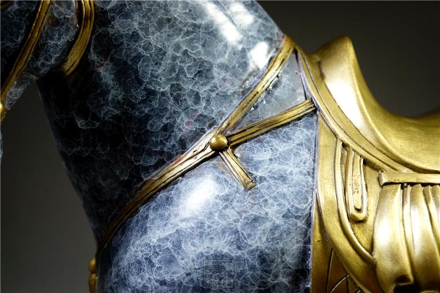 銅細工 大迫力唐馬高彫 無銘 開運置物 極上質 高さ約27cm 重さ約4.4kg