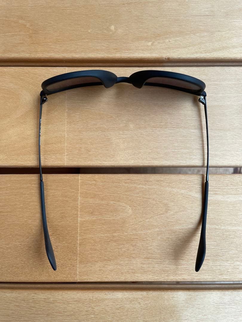 Ray-Ban ORB4171F 偏光レンズグレーアジアンフィットラバーブラック