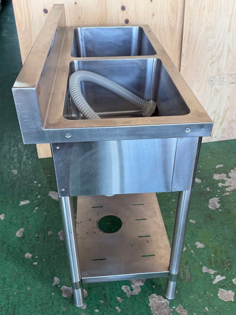 マルゼン2槽シンク 1000x450x785(+100)