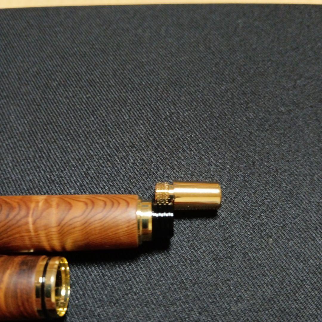 銘木屋久杉　光明、油木　万年筆
