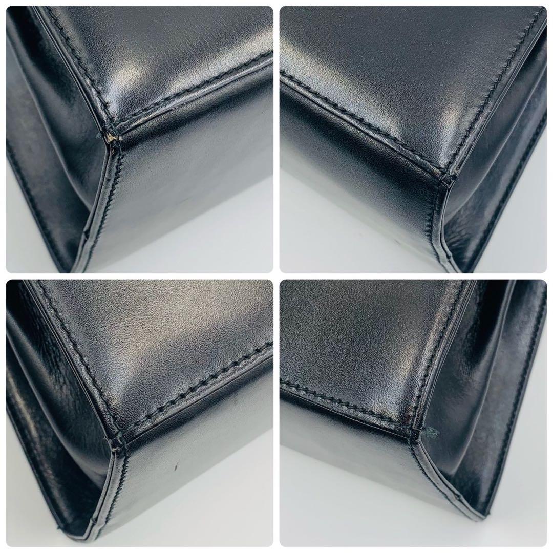 美品✨サルヴァトーレフェラガモ ハンドバッグ ガンチーニ 本革レザー ブラック