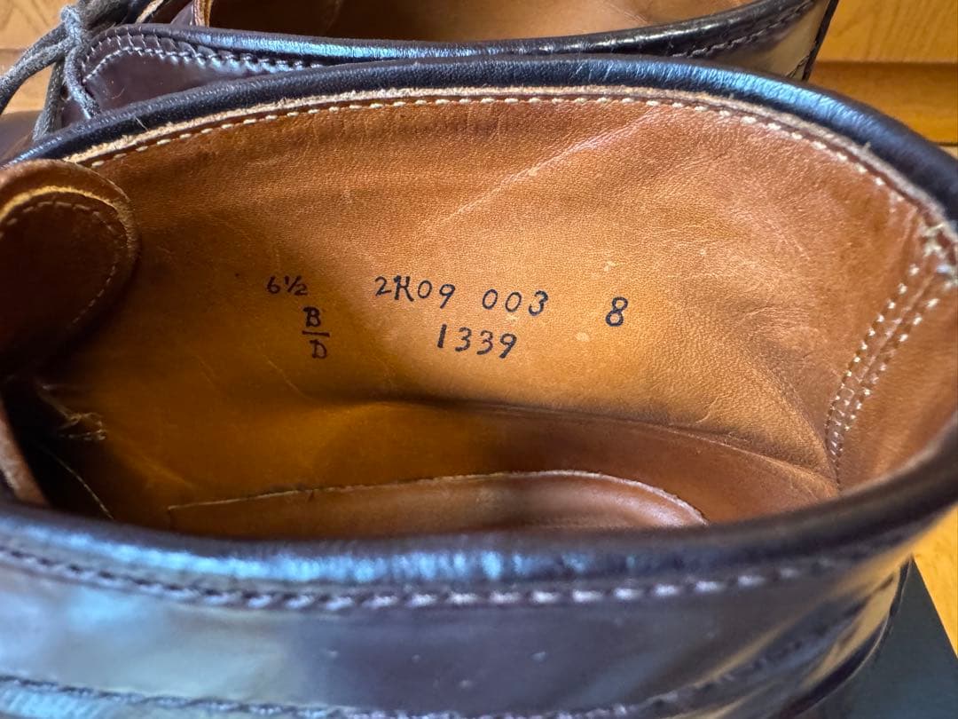 Aldenオールデン 1339 コードバン 6 1/2D 　チャッカブーツ