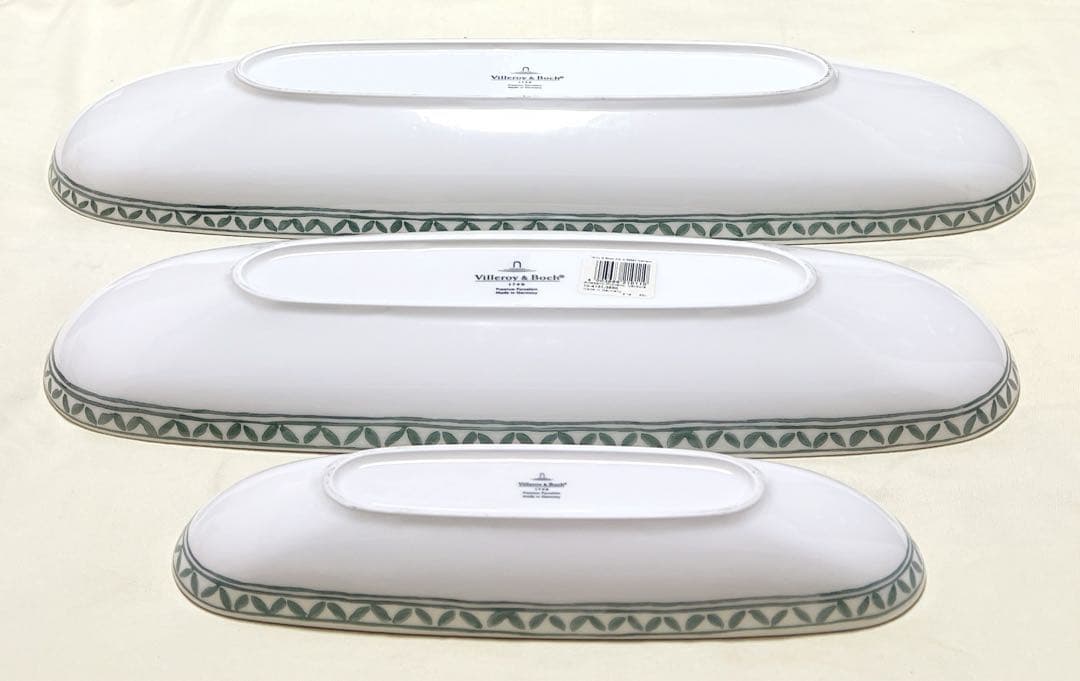 ドイツ製　Villeroy&Boch　オーバル鉢　多用途トレイ大中小3個　廃盤品