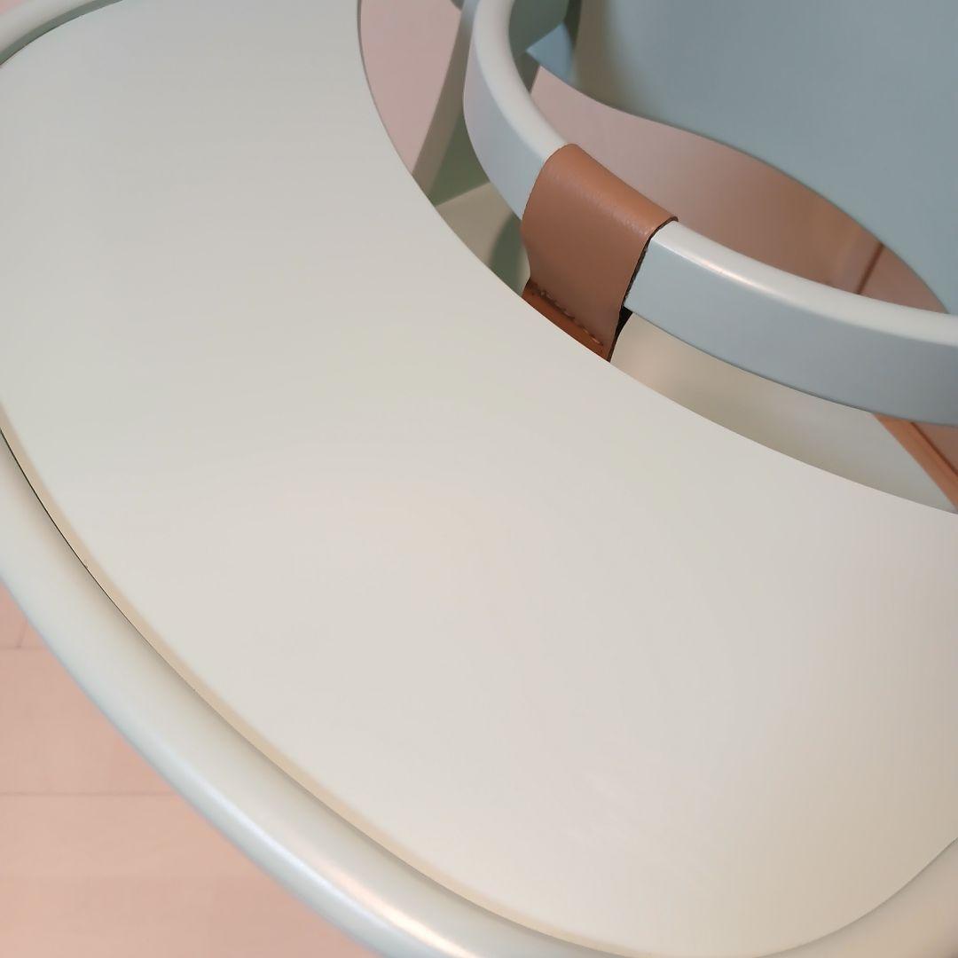 【美品】大和屋 yamatoyaアッフルチェア ハーブグリーン ベビーチェア