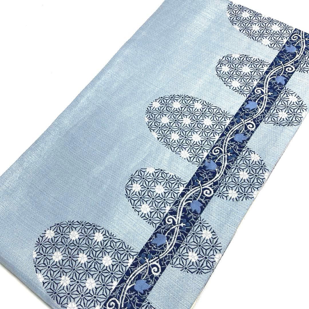 専用帯5059 5044 5058 三点セット●高級 正絹 藍染 花織