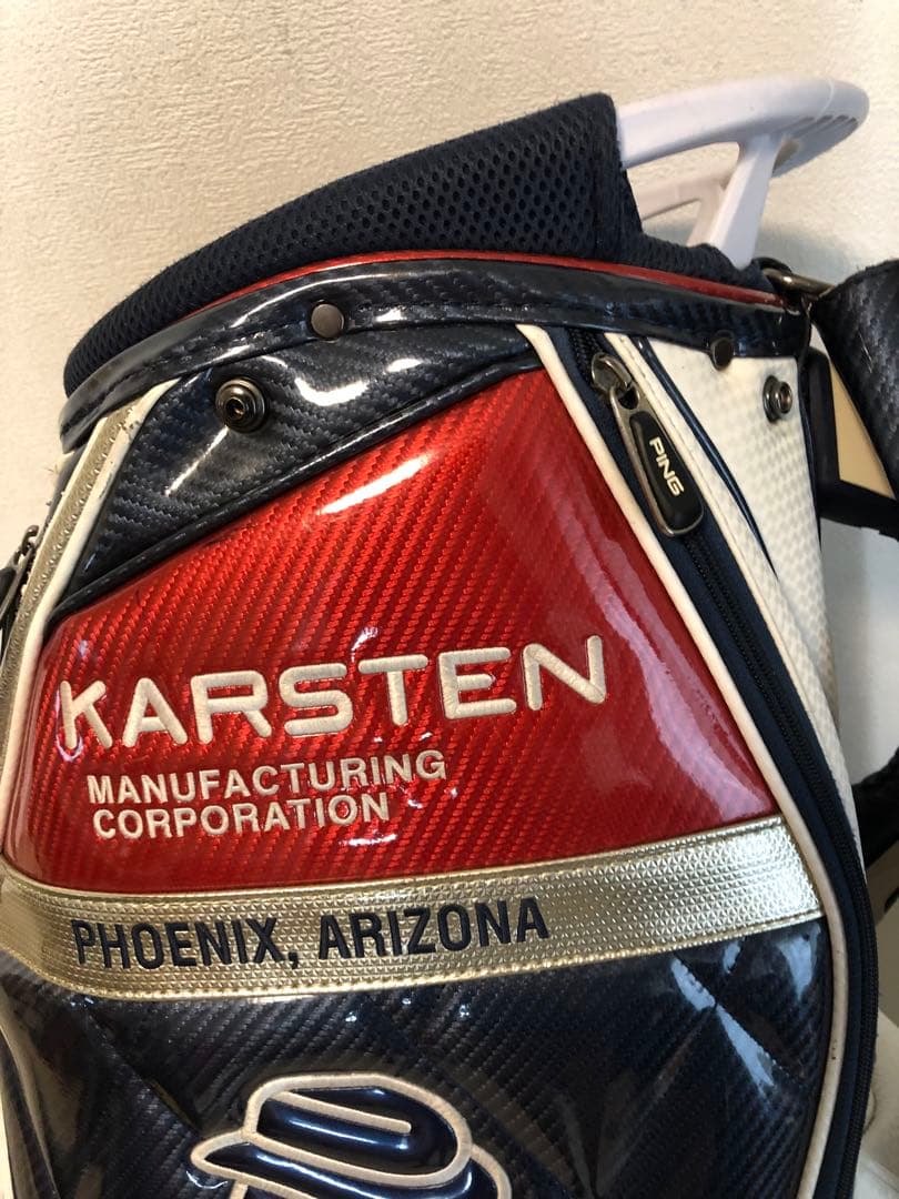 【送料込み】廃盤希少　完売品PING Karsten キャディバッグ　ピン