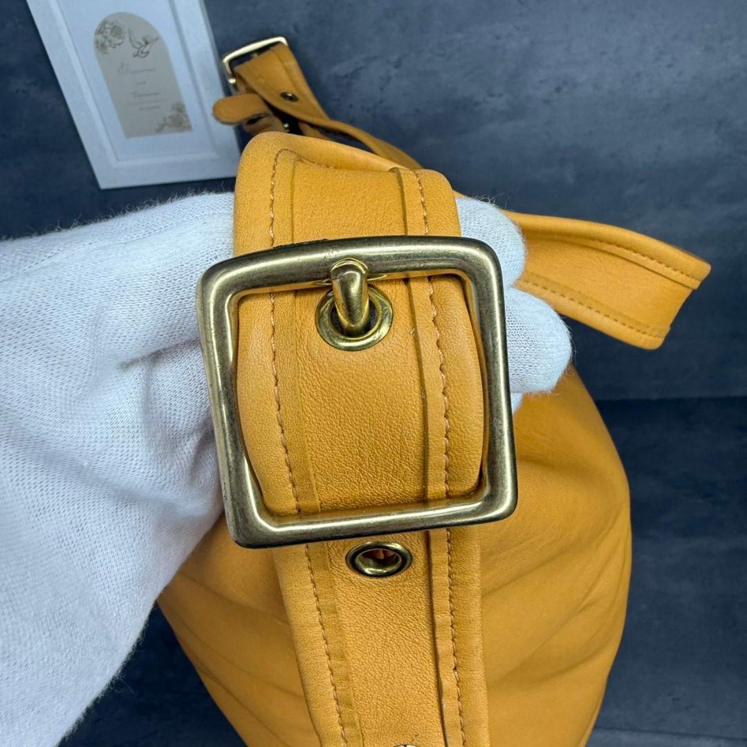 Vintage Coach XL Duffel Sac Yellow USA製