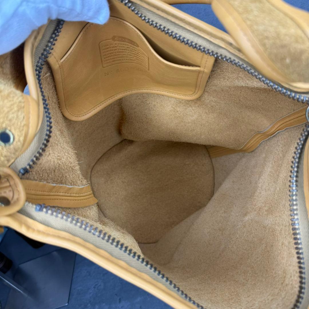 Vintage Coach XL Duffel Sac Yellow USA製