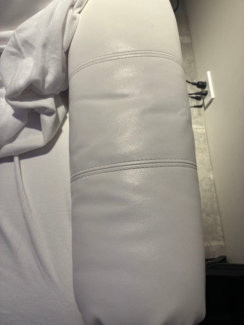 シフォンジュニア　サロン　電動　リクライニングソファ　ホワイト