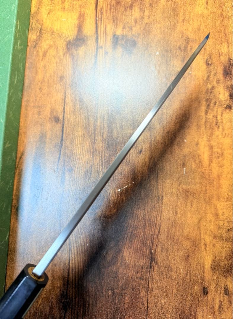 【堺打刃物】身卸 出刃　白ニ鋼　包丁 8寸　水牛八角柄