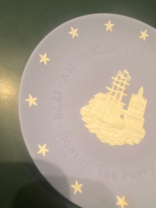 ウェッジウッド　ジャスパー　イヤープレート　1976 ボストン200年記念