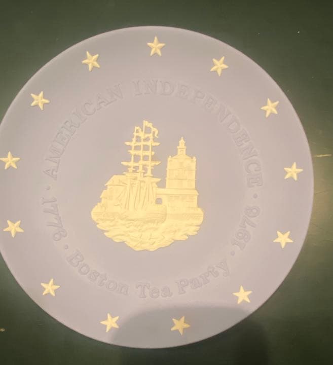 ウェッジウッド　ジャスパー　イヤープレート　1976 ボストン200年記念