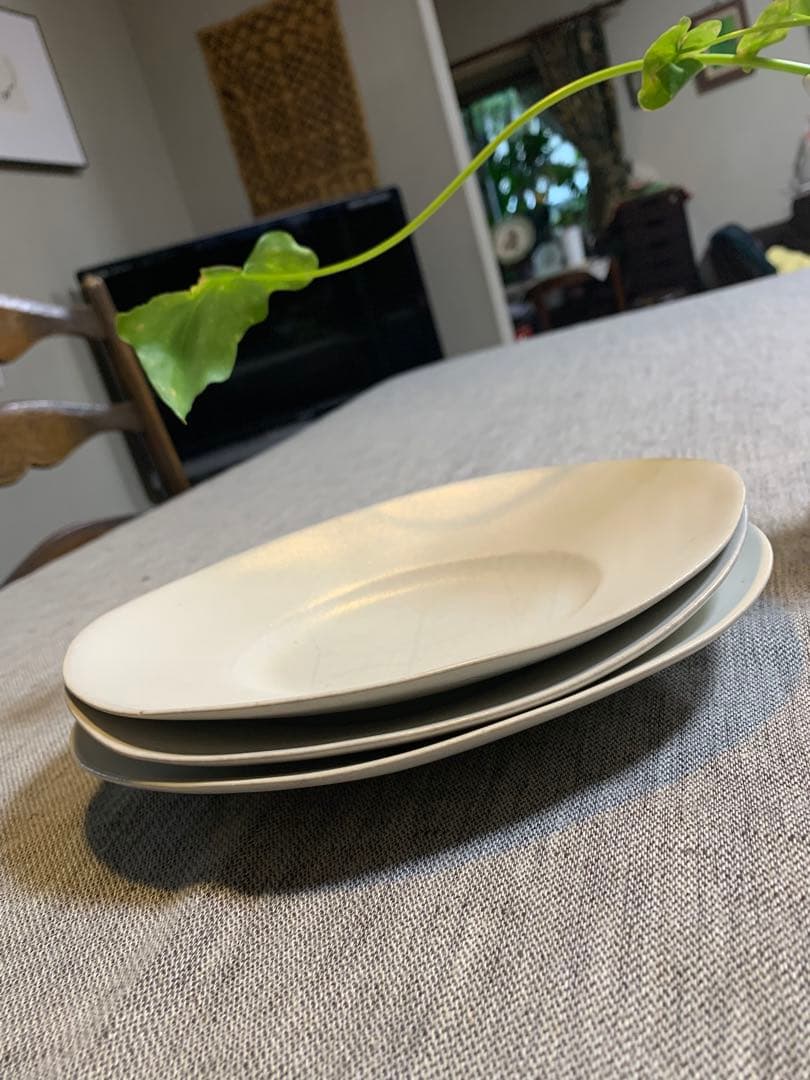 安藤雅信　初期作品　ギャルリ百草　楕円　オランダプレート　美品　希少