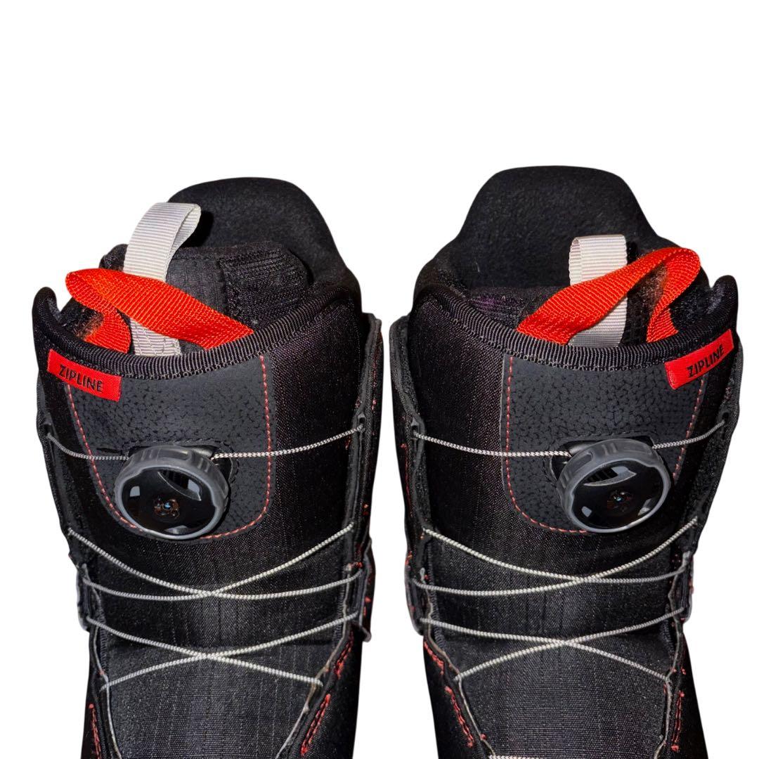 【美品】BURTON ZIPLINE BOA スノボブーツ 23cm 子ども用