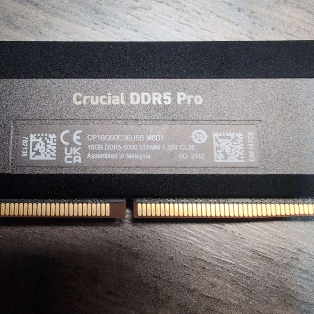 Crucial PRO DDR5-6000 OC 32GB kit （16×2）