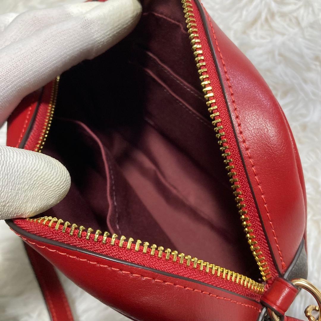 未使用級　現行　コーチ　ショルダーバッグ　ジェイミー カメラバッグ シグネチャー