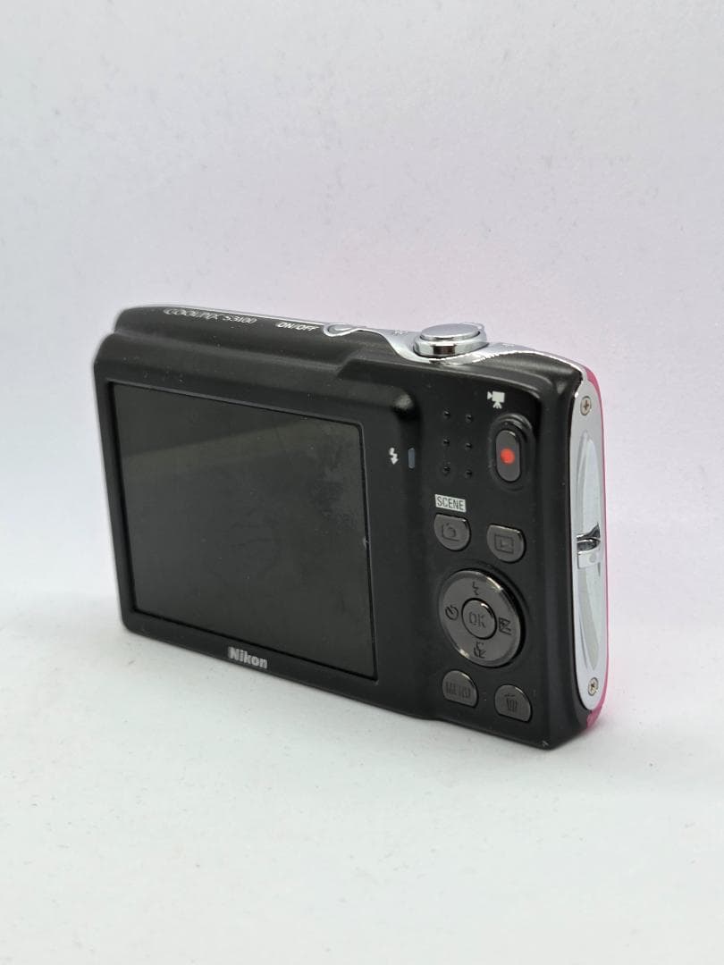 【ジャンク】ニコン Nikon COOLPIX S3100 ピンク デジカメ