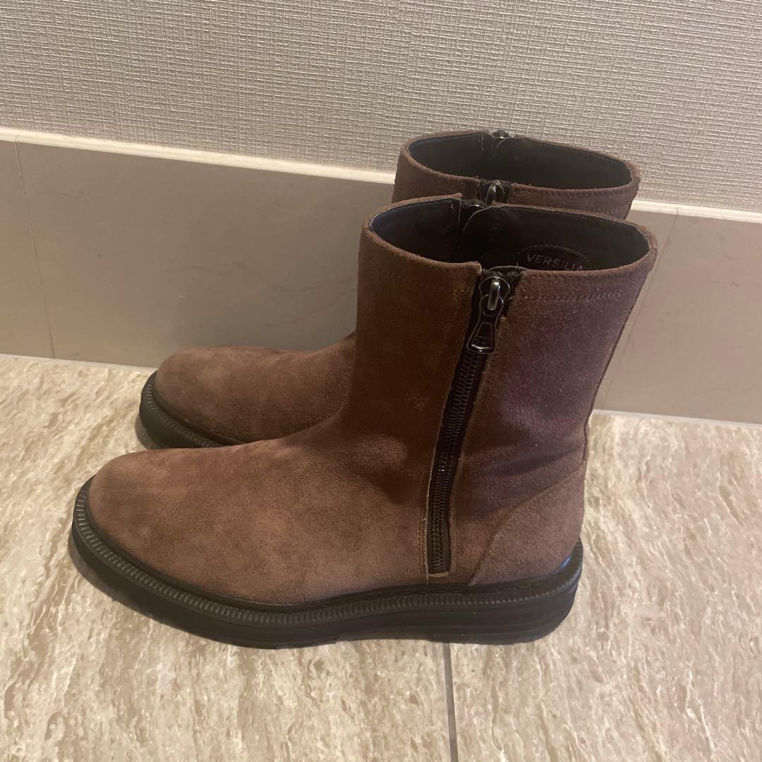 STURLINI ブラウン スエードブーツ