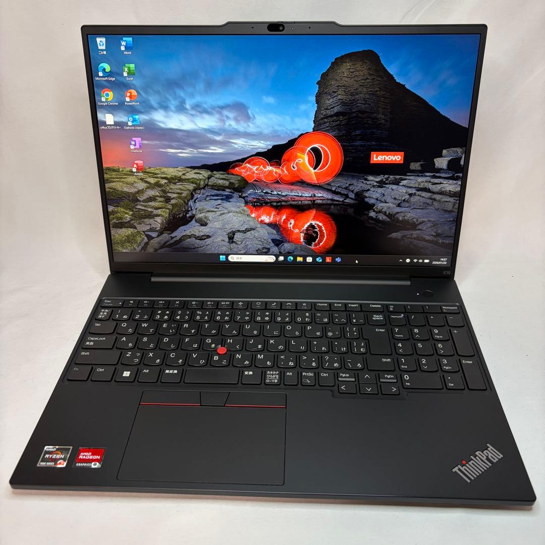 極美品 ThinkPad E16 Ryzen7 7730U 16GB 512GB