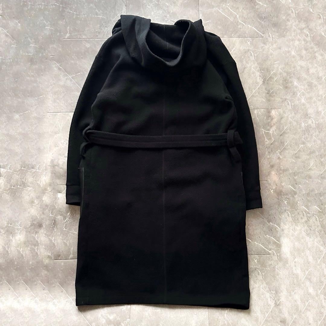 ATON メルトンフーディ ロープコート フーデット ガウン コート 山羊革