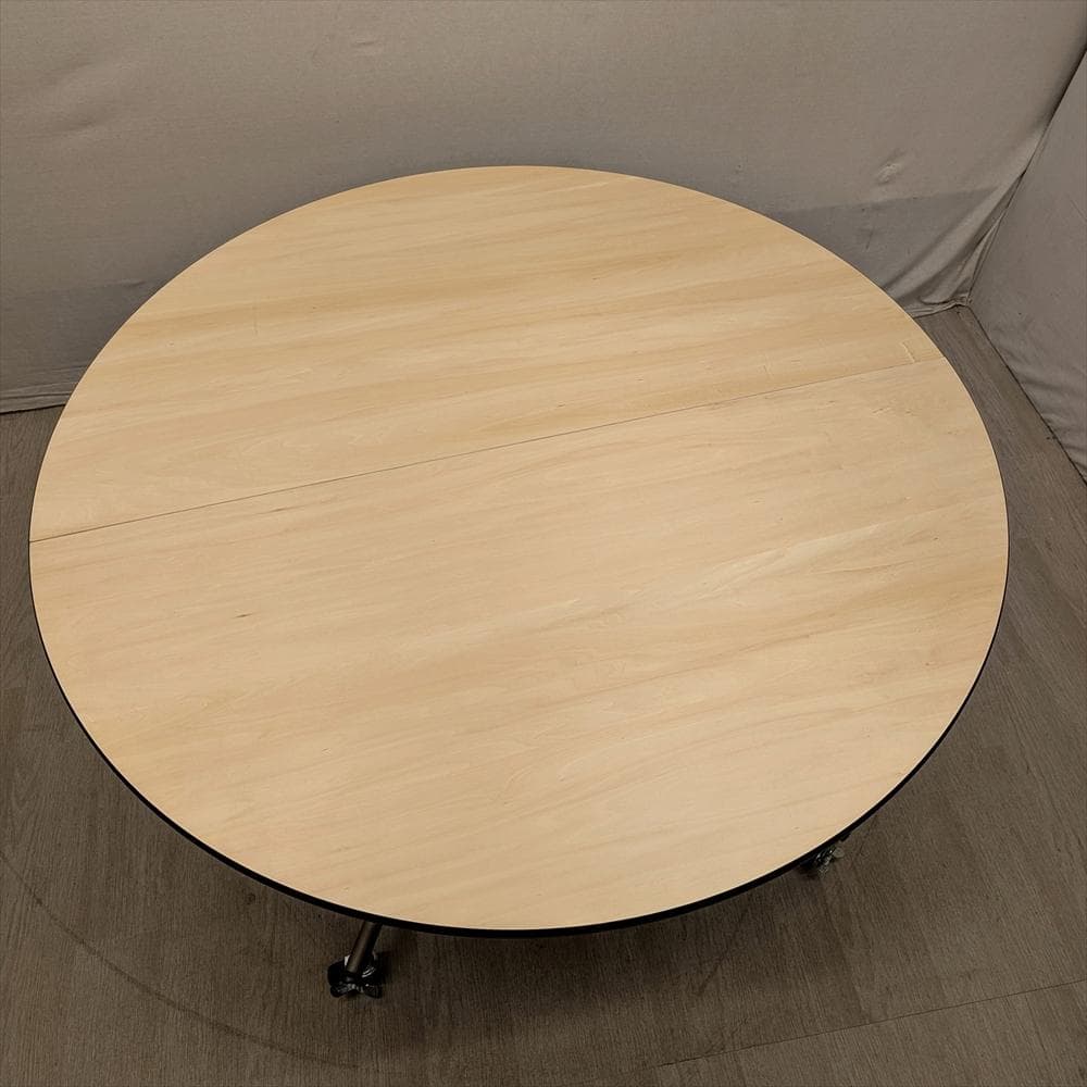 美品　直径150　フライトテーブル　折り畳み　円テーブル　会議　レセプション　A