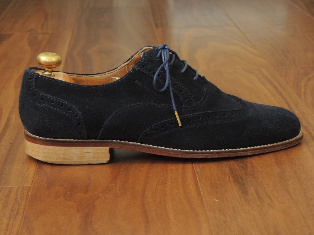 ★美品　ブルーノマリ　美しいネイビースウェード　6　JP24.5　10万円