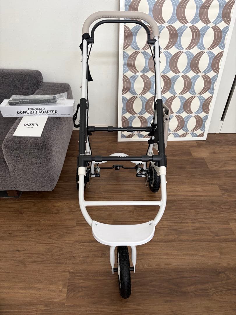 新品　エアバギー　DOME3 スモール　アースグレー　コット＆マルチアダプター