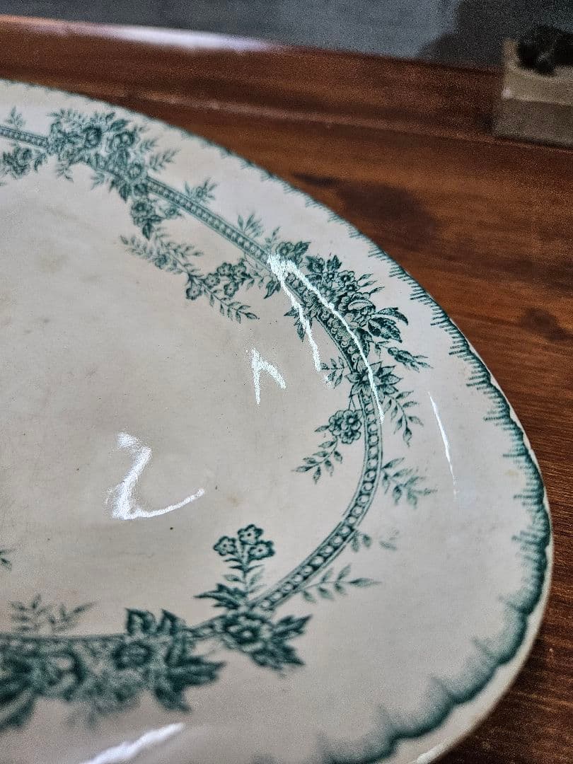 フランスアンティーク オナン窯 ラヴィエ トレイ プレート COPPELIA