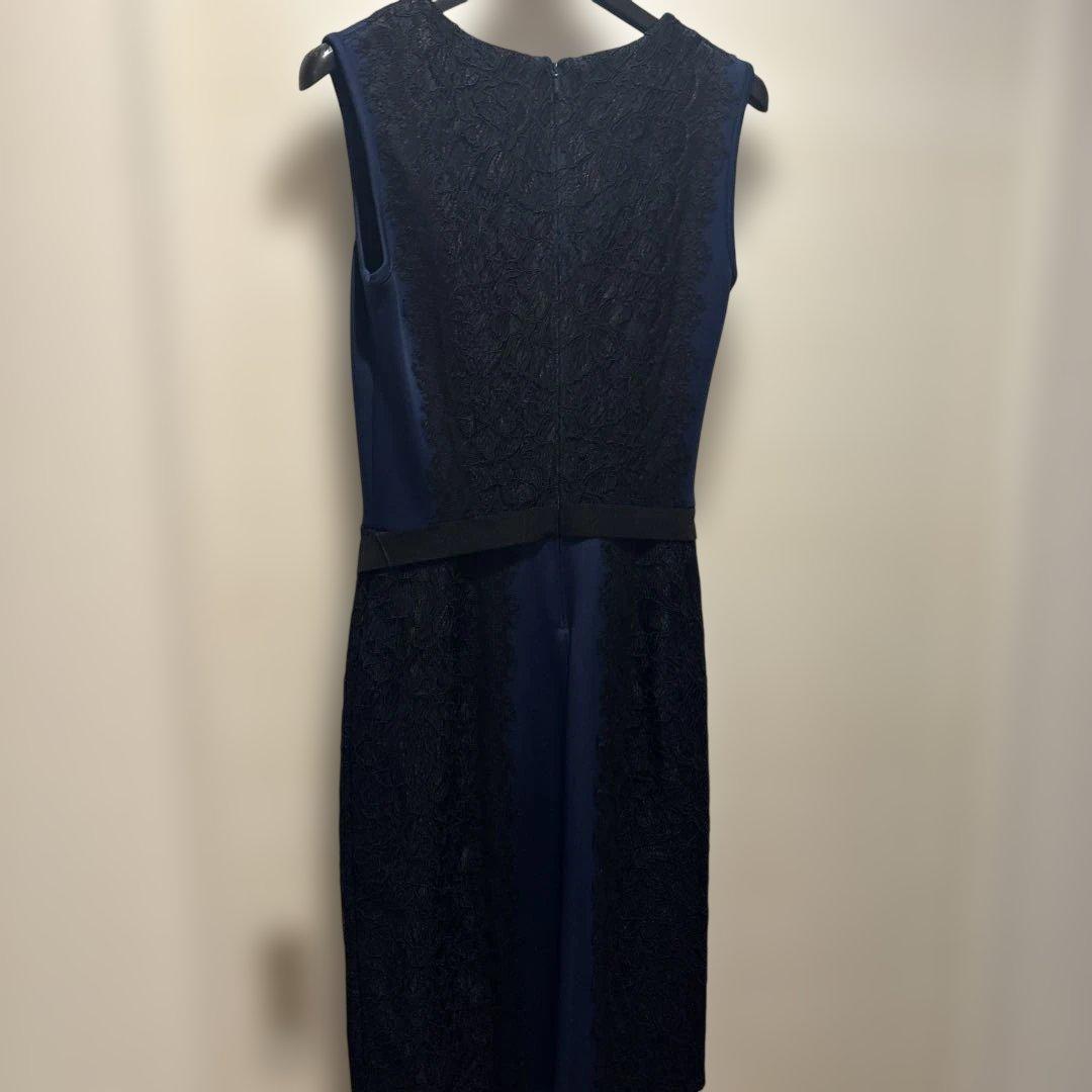 TADASHI SHOJI ネイビー ノースリーブ ワンピース