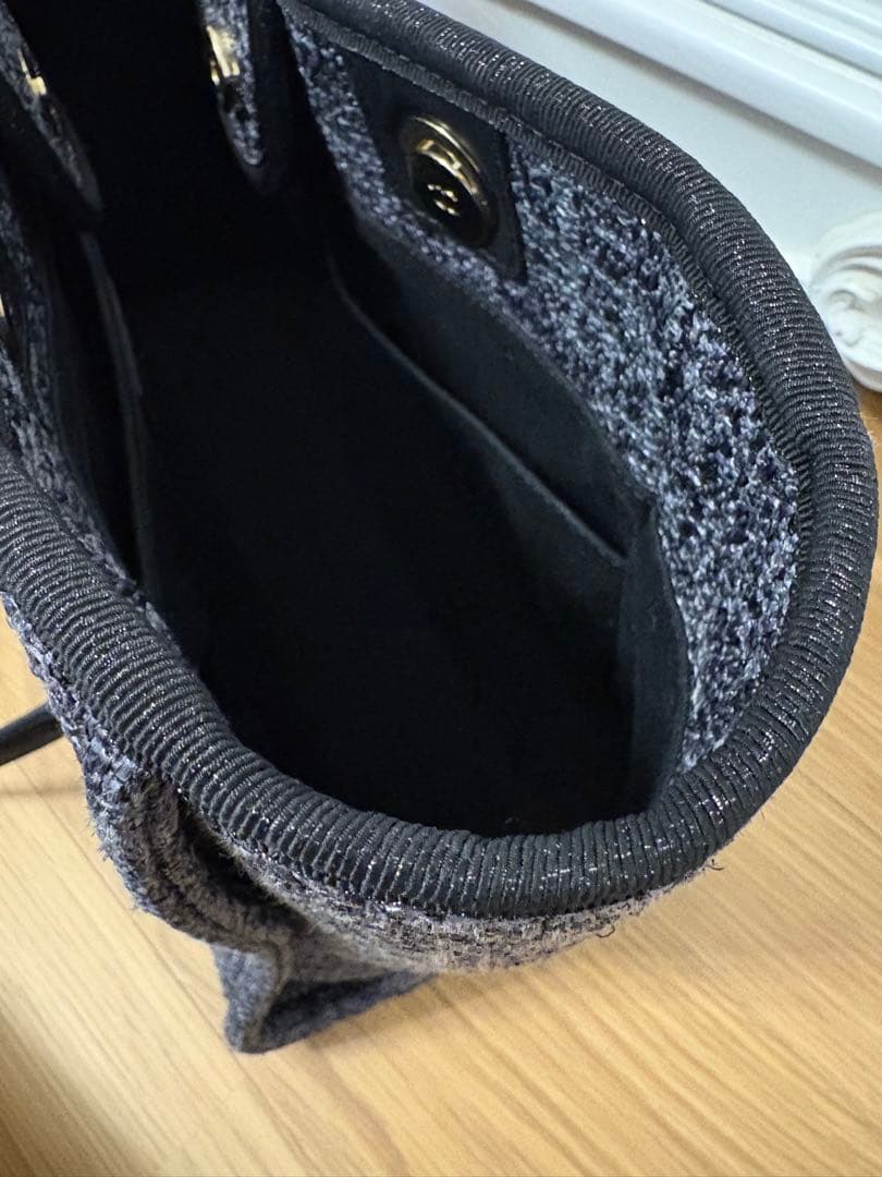 CHANEL 　美品⭐︎ドゥーヴィル　ショッピングバッグ　グレーツイード