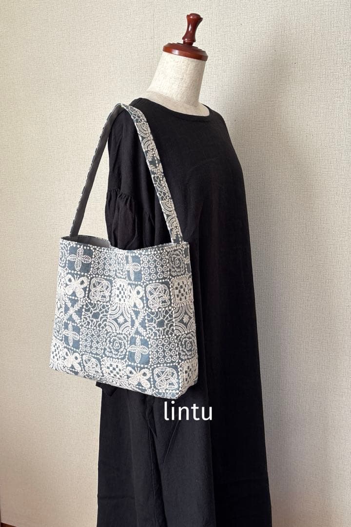 ハンドメイド＊foresttileワンハンドルバッグminaperhonen